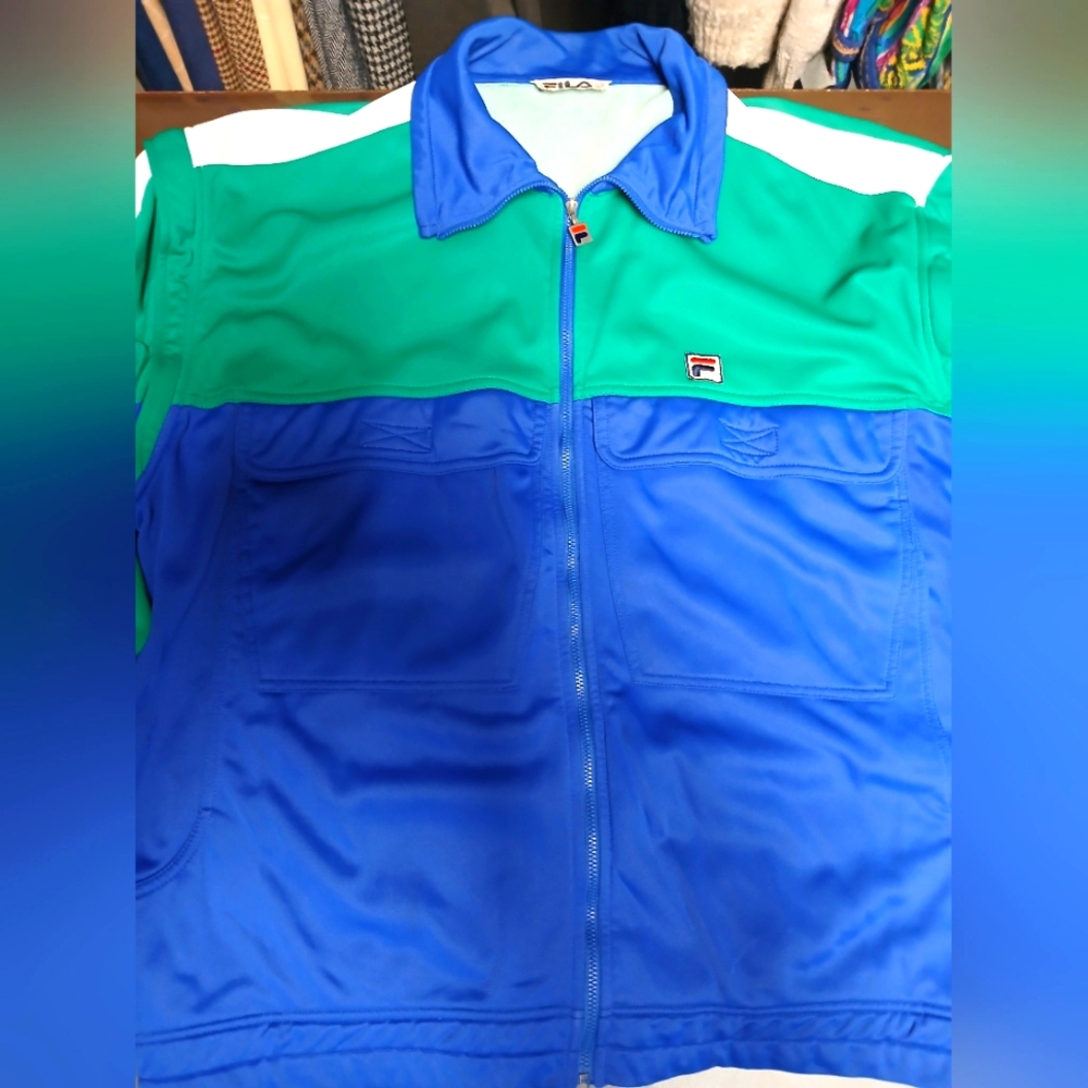 FILA Men's Track Jacket Removable Sleeves